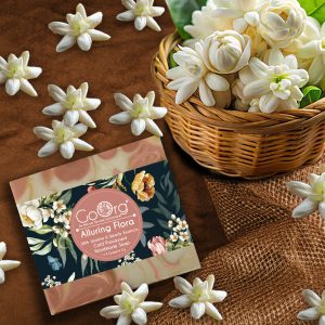 GoOrg Alluring Flora Cold Processed Handmade Soap with Jasmine Absolute and Blend