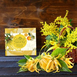 GoOrg Tropical Rise Cold Processed Handmade Soap with Mimosa Absolute And Ylang Ylang Extracts